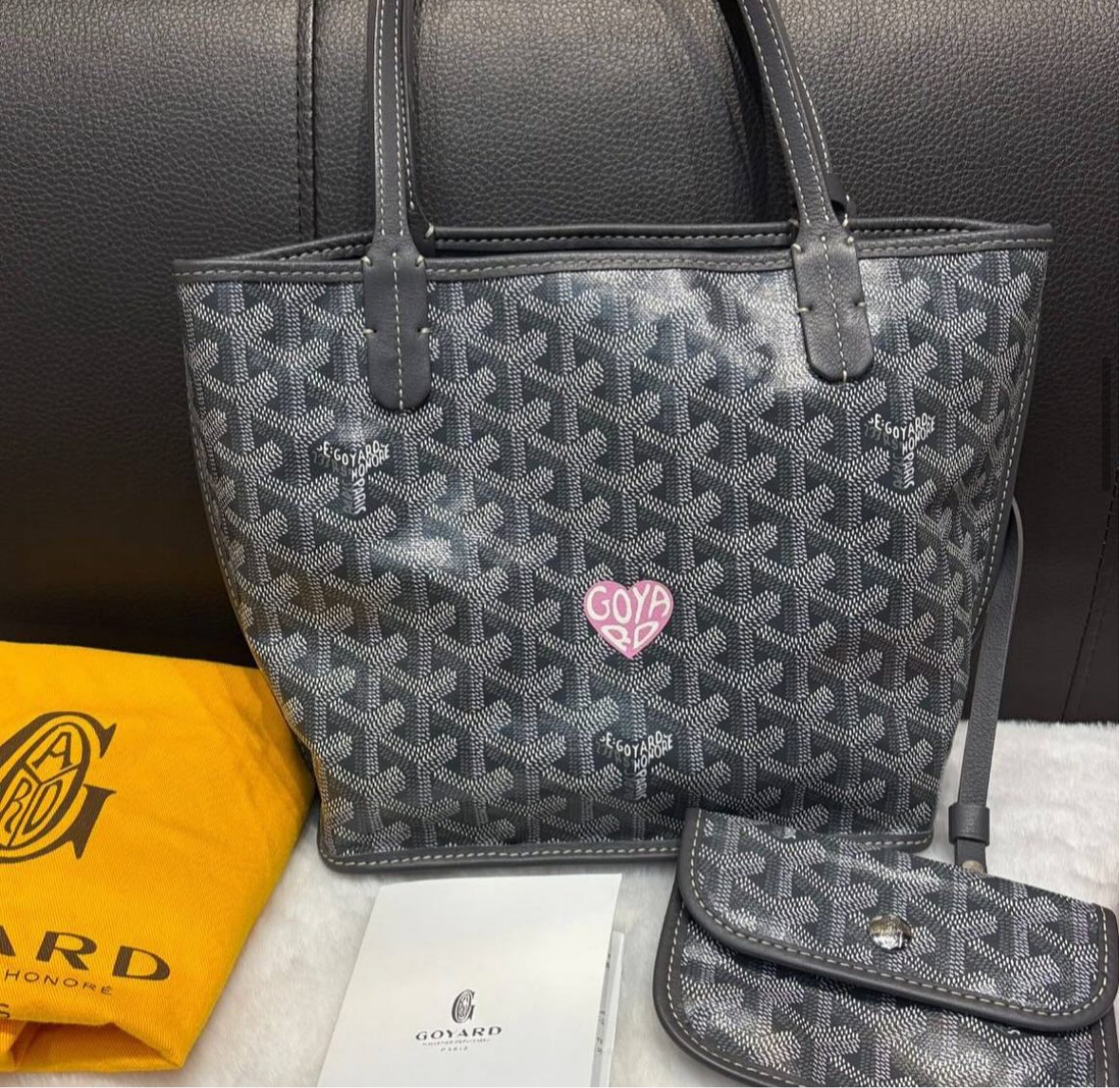 GOYARD Anjou Mini in Grey.
