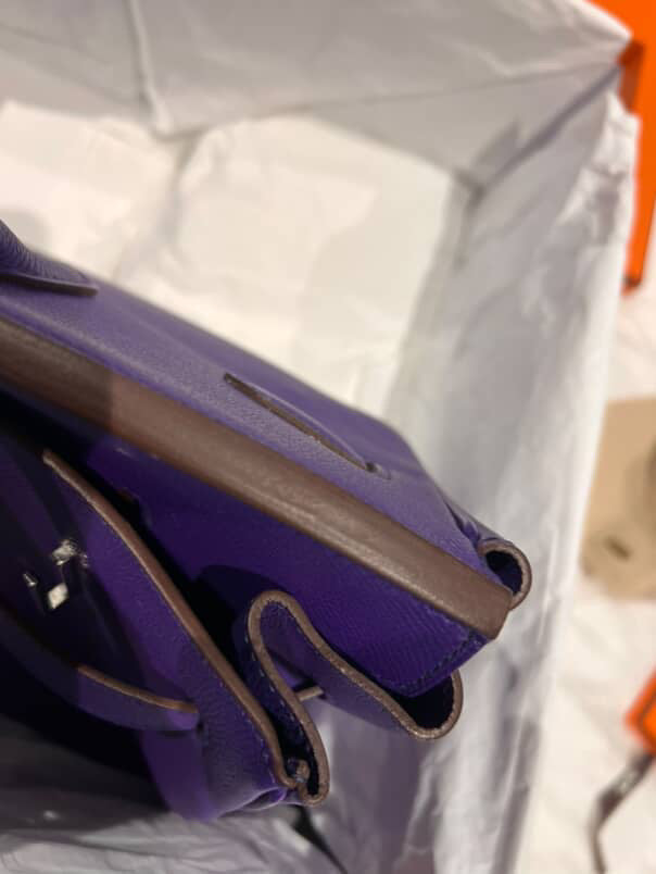 Hermes Birkin 35 Epsom Crocus SHW stamp O Square(2011). Fullset with receipt( Australian seller)