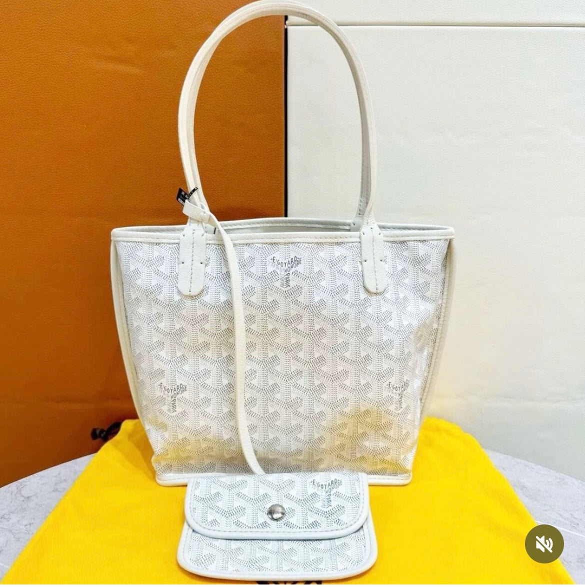 Goyard Mini Anjou in White