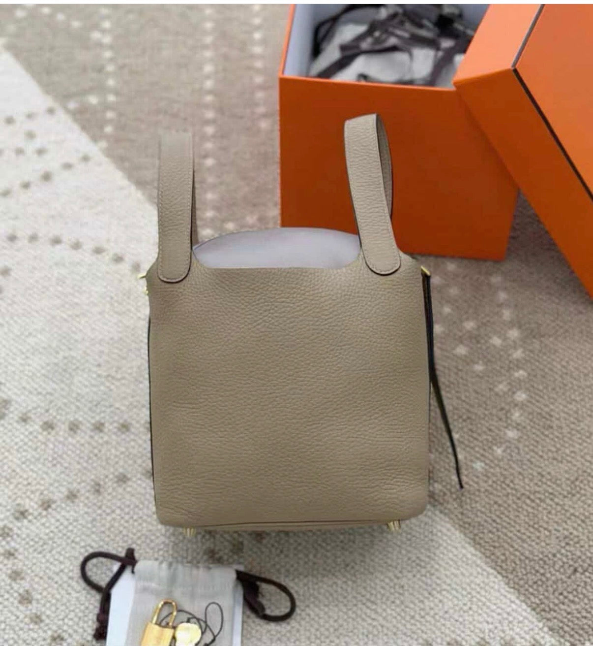 Hermes Picotin 18 in trench GHW Z stamp (2021). Fullset No receipt