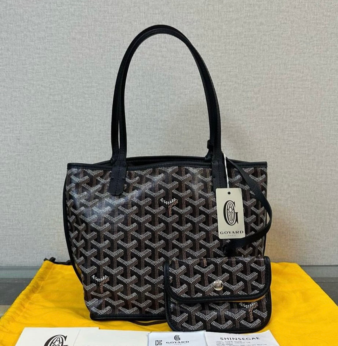 GOYARD Mini Anjou in Black