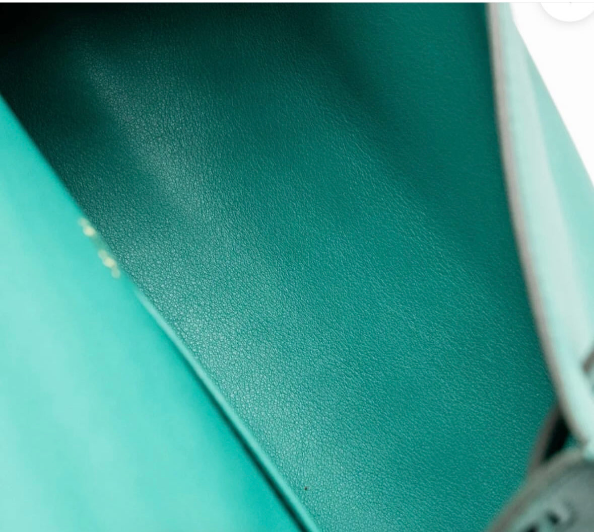 Hermes Kelly Pochette Swift Vert Verone GHW- C stamp(2018). Fullset with receipt)(Australia seller).