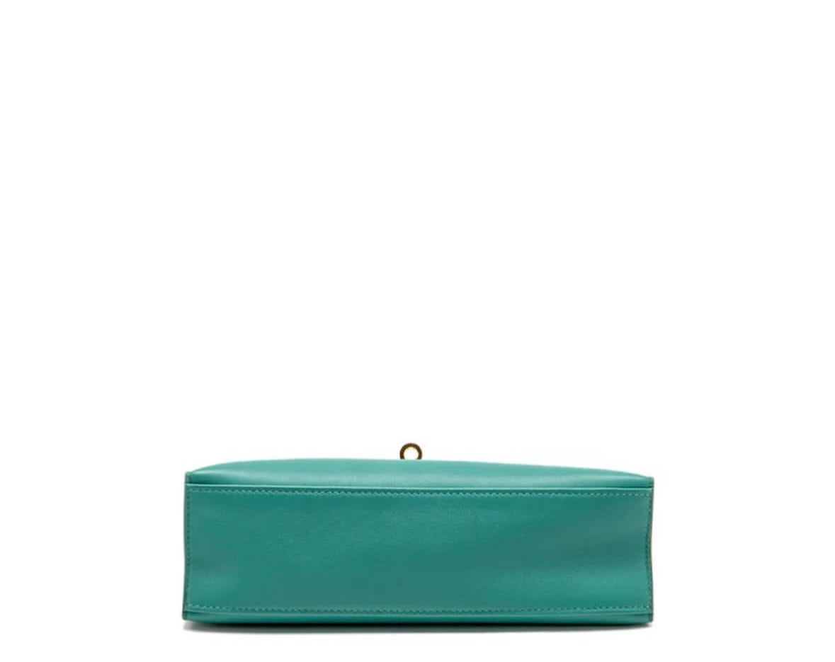Hermes Kelly Pochette Swift Vert Verone GHW- C stamp(2018). Fullset with receipt)(Australia seller).