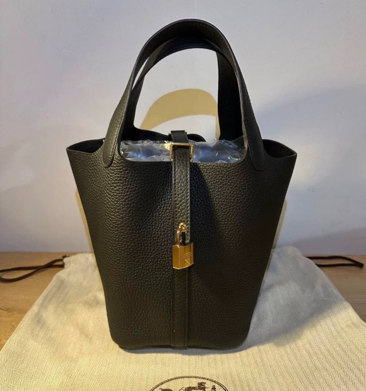 Hermes Picotin 18 in Black TC GHW - C Stamp (2018)
Kept unused