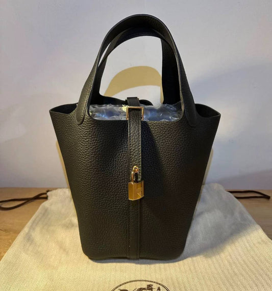 Hermes Picotin 18 in Black TC GHW - C Stamp (2018)
Kept unused