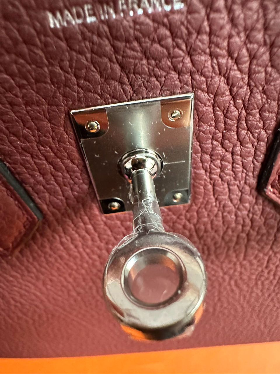 Hermes Birkin 25 in rouge h Togo leather PHW W stamp(2025). full set with receipt.