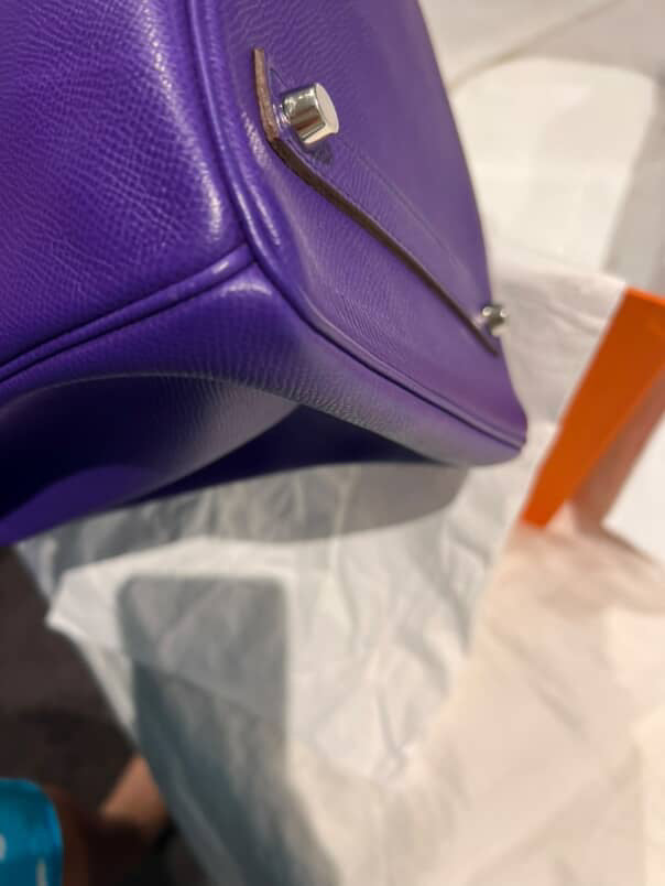 Hermes Birkin 35 Epsom Crocus SHW stamp O Square(2011). Fullset with receipt( Australian seller)