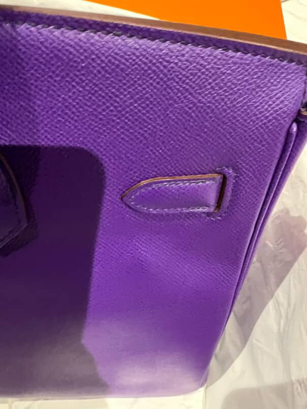 Hermes Birkin 35 Epsom Crocus SHW stamp O Square(2011). Fullset with receipt( Australian seller)