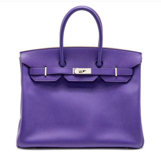 Hermes Birkin 35 Epsom Crocus SHW stamp O Square(2011). Fullset with receipt( Australian seller)