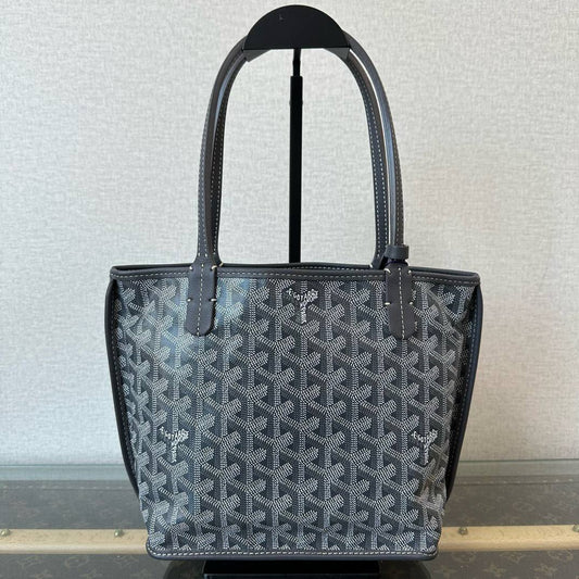 GOYARD Mini Anjou in Grey Canvas