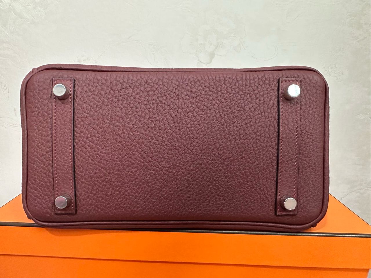 Hermes Birkin 25 in rouge h Togo leather PHW W stamp(2025). full set with receipt.
