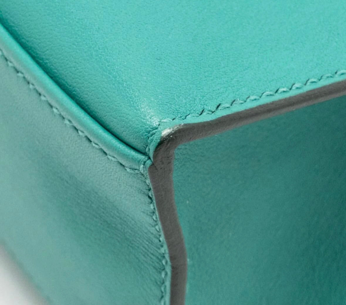 Hermes Kelly Pochette Swift Vert Verone GHW- C stamp(2018). Fullset with receipt)(Australia seller).