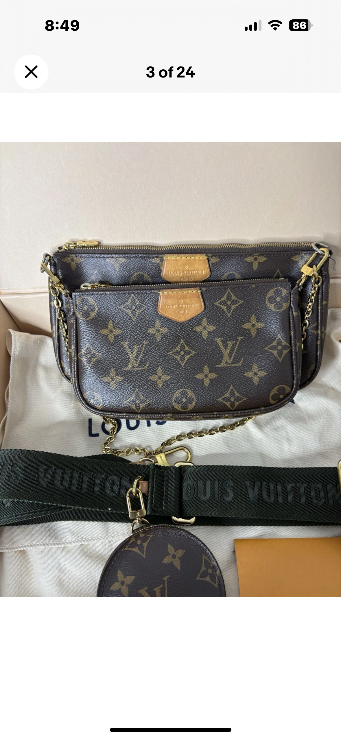 Louis Vuitton Multi Pochette Accessories in Monogram Khaki