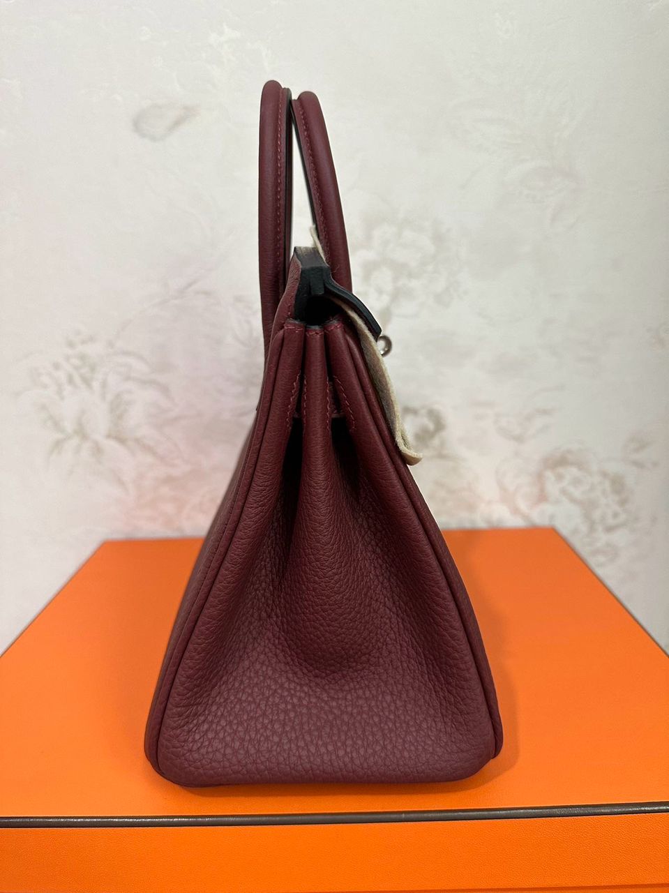 Hermes Birkin 25 in rouge h Togo leather PHW W stamp(2025). full set with receipt.