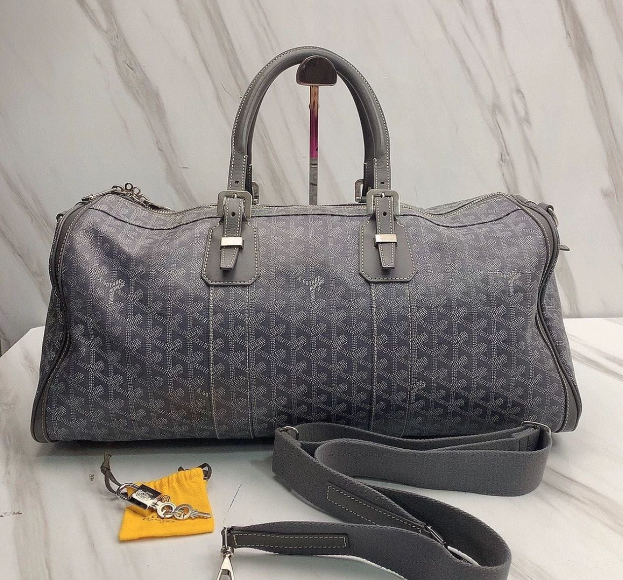 Goyard Boston size 50 in Grey