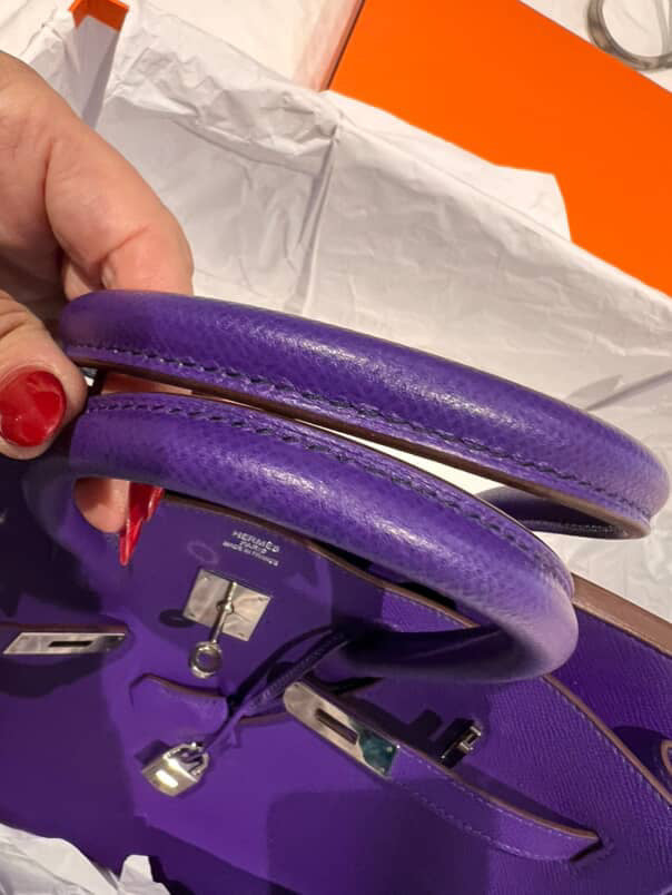 Hermes Birkin 35 Epsom Crocus SHW stamp O Square(2011). Fullset with receipt( Australian seller)