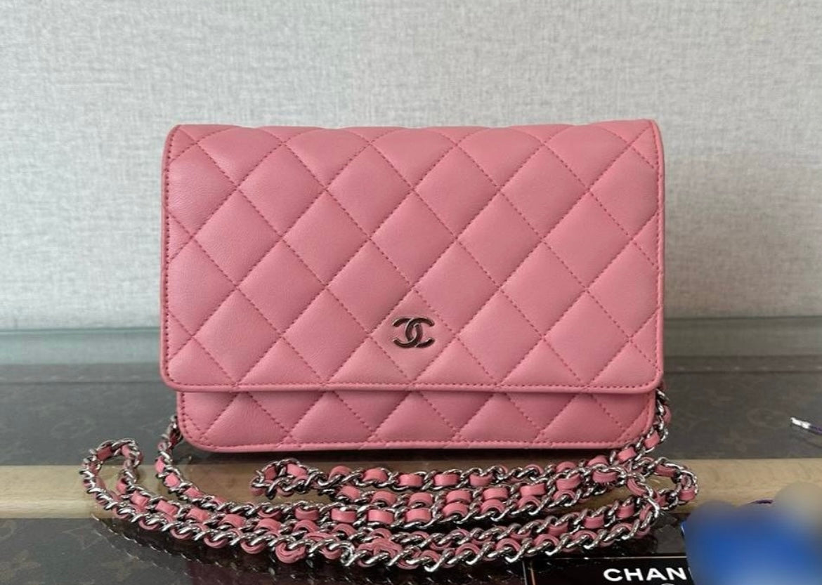Chanel Classic WOC in Pink Lambskin SHW - series 16 (2012)