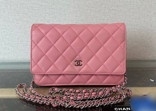 Chanel Classic WOC in Pink Lambskin SHW - series 16 (2012)