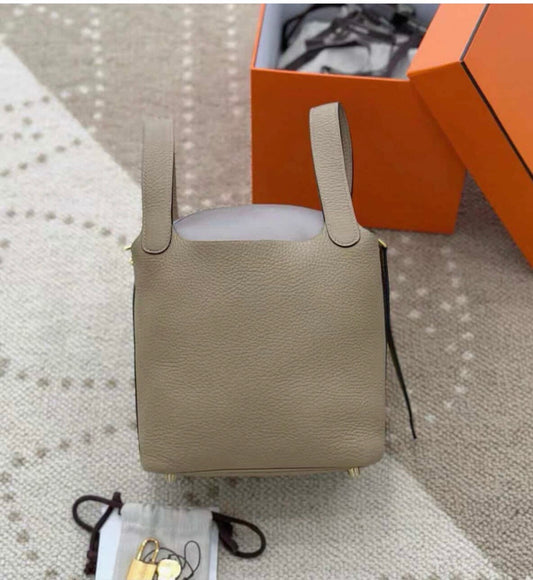 Hermes Picotin 18 in trench GHW Z stamp (2021). Fullset No receipt