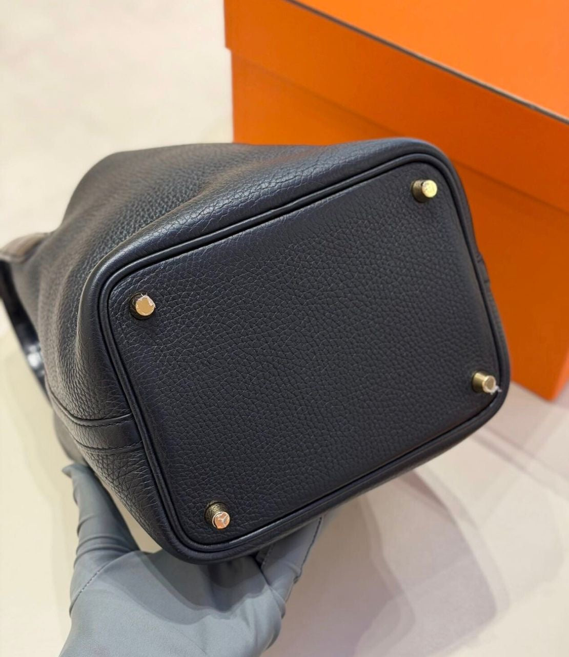 HERMES Picotin 18 Touch in Black TC/Crocodile Leather GHW - Z stamp (2021).full set cites & receipt