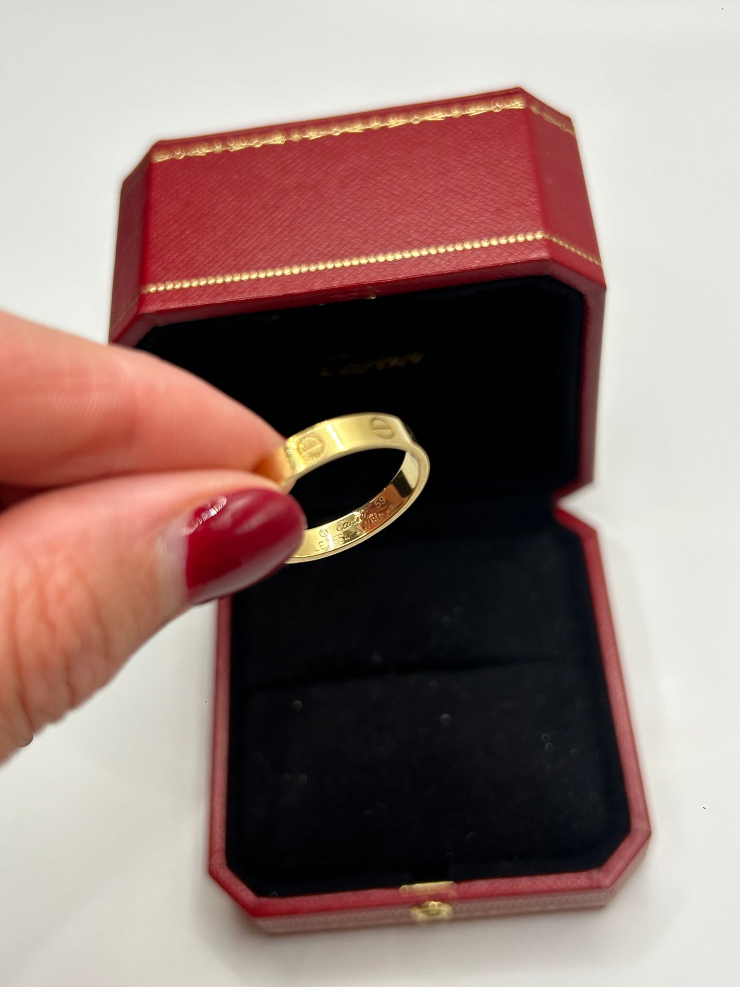 Cartier Love wedding ring, yellow gold Size 59