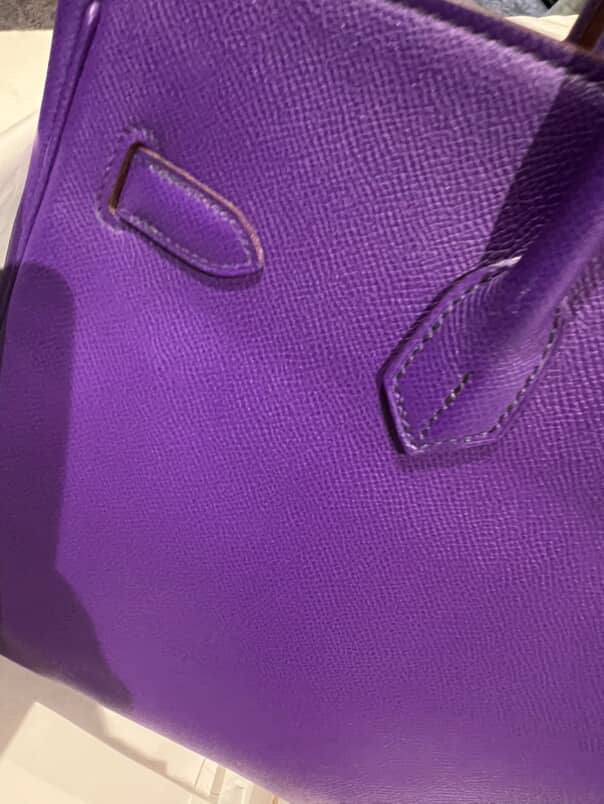 Hermes Birkin 35 Epsom Crocus SHW stamp O Square(2011). Fullset with receipt( Australian seller)
