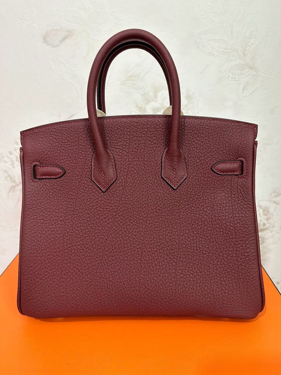 Hermes Birkin 25 in rouge h Togo leather PHW W stamp(2025). full set with receipt.