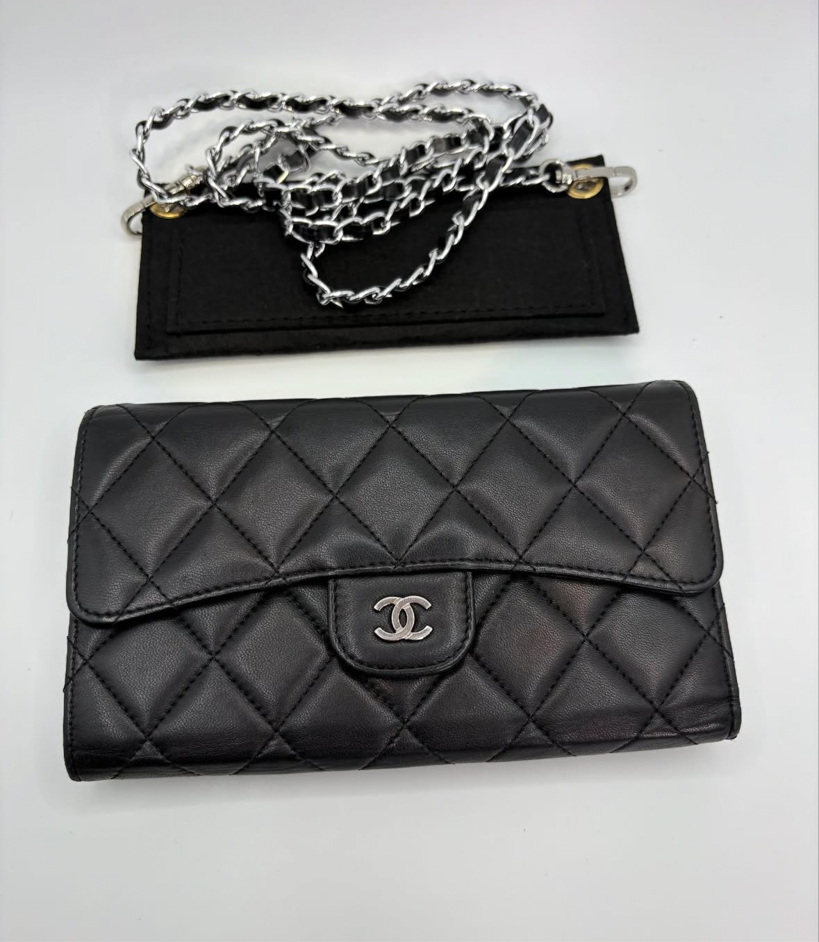 Chanel Classic Wallet in Lambskin SHW