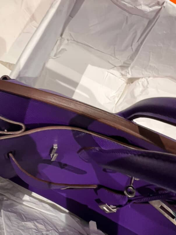 Hermes Birkin 35 Epsom Crocus SHW stamp O Square(2011). Fullset with receipt( Australian seller)