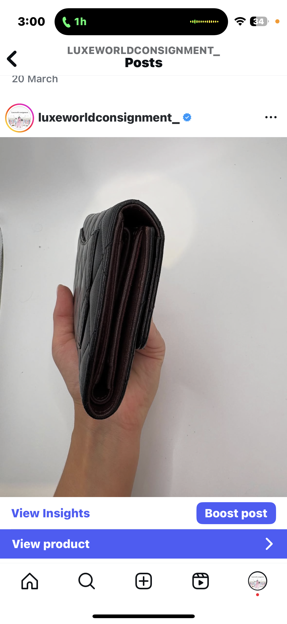 Chanel Classic Wallet in Lambskin SHW