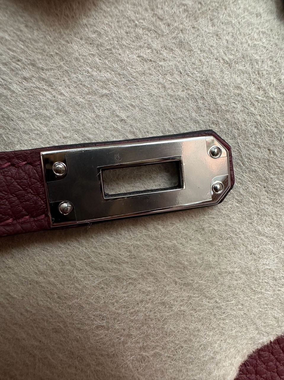 Hermes Birkin 25 in rouge h Togo leather PHW W stamp(2025). full set with receipt.