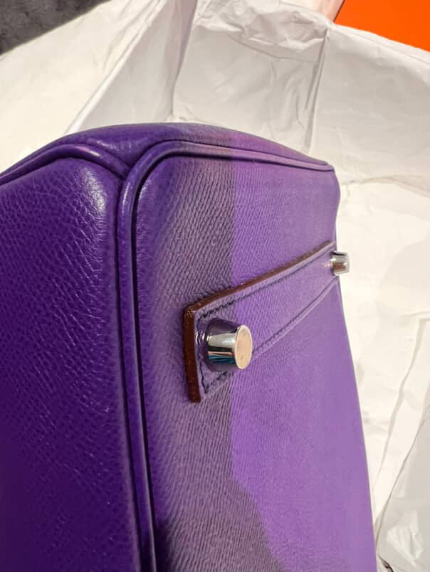 Hermes Birkin 35 Epsom Crocus SHW stamp O Square(2011). Fullset with receipt( Australian seller)