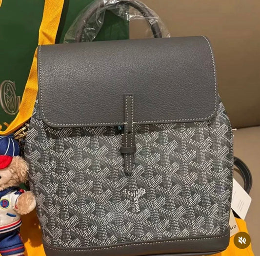 Goyard mini alpin backpack grey